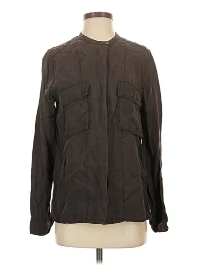 Pre-owned Closed Long Sleeve Button Down Shirt In Brown