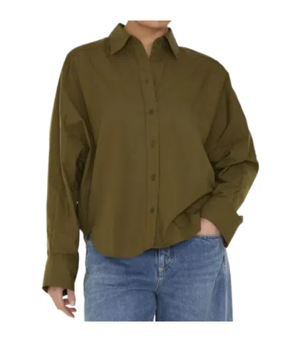 Closed Long Sleeve Shirt In Green