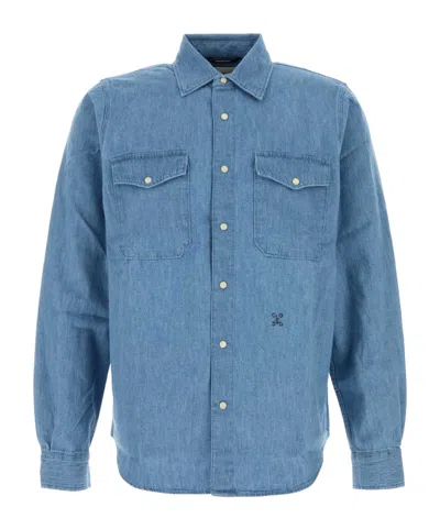 Closed Logo-embroidered Shirt In Blue