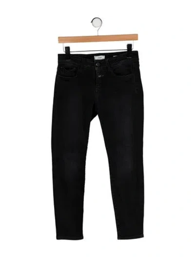 Pre-owned Closed Low-rise Skinny Leg Jeans In Black