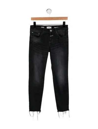 Pre-owned Closed Low-rise Skinny Leg Jeans In Black