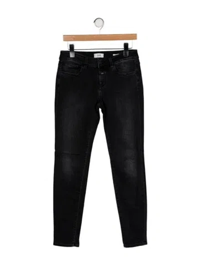 Pre-owned Closed Low-rise Skinny Leg Jeans In Black
