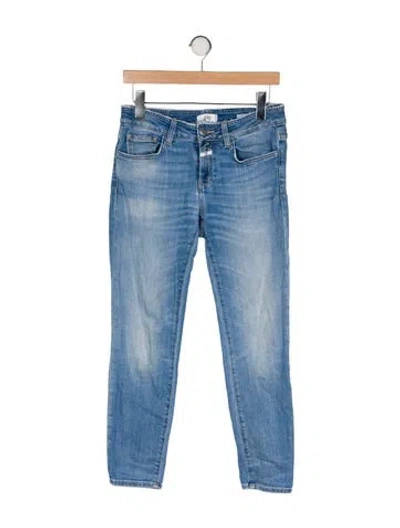 Pre-owned Closed Low-rise Skinny Leg Jeans In Blue