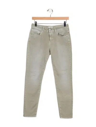 Pre-owned Closed Low-rise Skinny Leg Jeans In Gray
