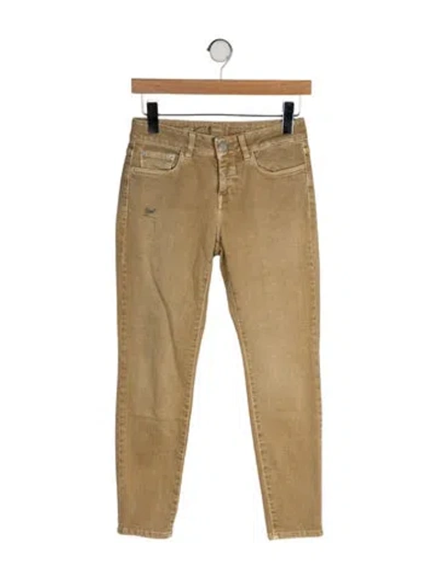 Pre-owned Closed Low-rise Skinny Leg Jeans In Neutral