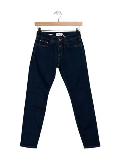 Pre-owned Closed Low-rise Skinny Leg Jeans W/ Tags In Blue