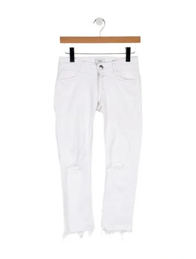 Pre-owned Closed Low-rise Skinny Leg Jeans In White