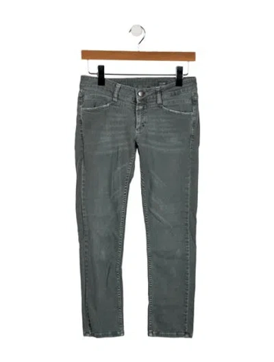 Pre-owned Closed Low-rise Straight Leg Jeans In Blue