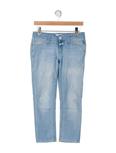 Pre-owned Closed Low-rise Straight Leg Jeans In Blue