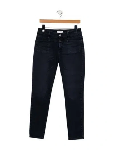 Pre-owned Closed Low-rise Straight Leg Jeans In Blue