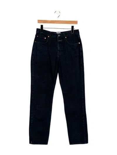 Pre-owned Closed Low-rise Straight Leg Jeans In Blue