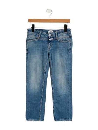 Pre-owned Closed Low-rise Straight Leg Jeans In Blue