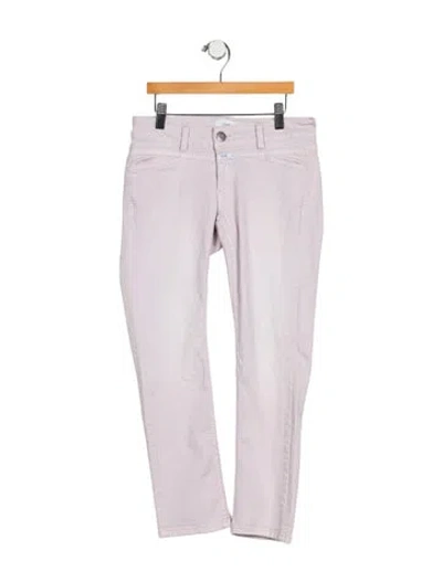 Pre-owned Closed Low-rise Straight Leg Jeans In Pink