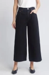 Closed Lyna Crop Wide Leg Jeans In Black