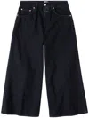 Closed Lyna Crop Wide Leg Jeans In Black