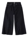 Closed Lyna Crop Wide Leg Jeans In Black