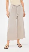 Closed Lyna Wide Leg Cropped Jean In Soft Beige In Neutral