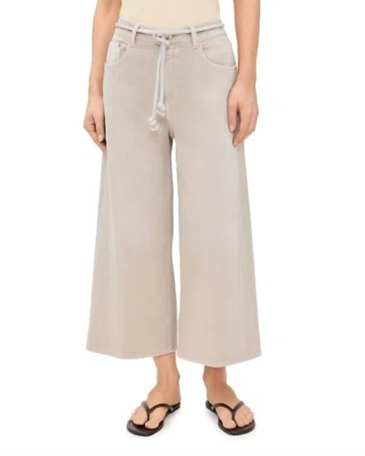 Closed Lyna Wide-fit Pant In Soft Beige In Neutral