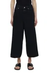 Closed Lyna Crop Wide Leg Jeans In Black