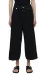 Closed Lyna Crop Wide Leg Jeans In Black