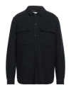 Closed Man Coat Midnight Blue Size S Virgin Wool, Nylon, Elastane In Blue