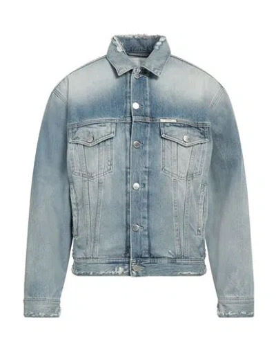 Closed Man Denim Outerwear Blue Size L Recycled Cotton