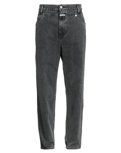 Closed Man Jeans Charcoal Size 33 Organic Cotton In Gray