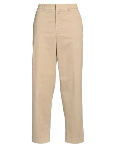 Closed Woman Pants Beige Size 29 Organic Cotton, Cotton, Elastane