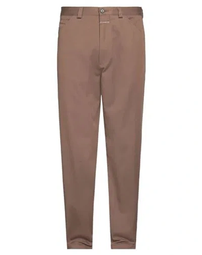 Closed Man Pants Brown Size 33 Cotton, Elastane
