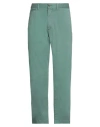 Closed Man Pants Green Size 30 Cotton, Elastane In Green