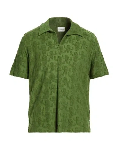 Closed Man Polo Shirt Green Size S Cotton