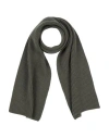 Closed Man Scarf Military Green Size - Wool In Green