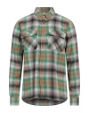Closed Man Shirt Green Size M Recycled Polyester, Recycled Cotton In Green