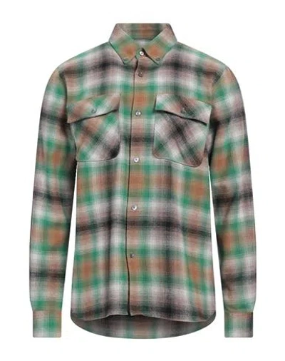 Closed Man Shirt Green Size M Recycled Polyester, Recycled Cotton
