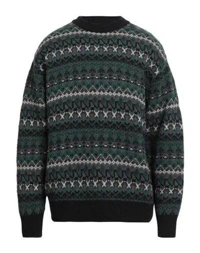 Closed Man Sweater Dark Green Size S Wool In Multi