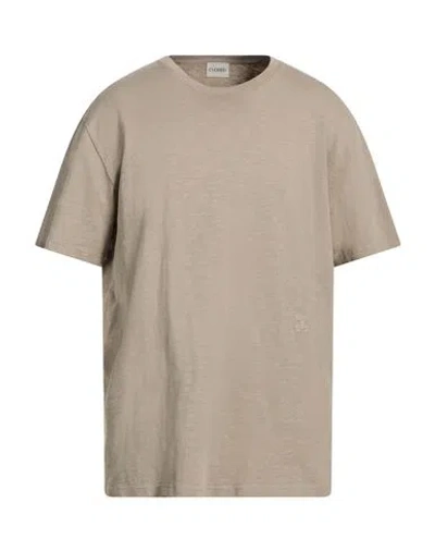 Closed Man T-shirt Grey Size Xl Organic Cotton In Brown