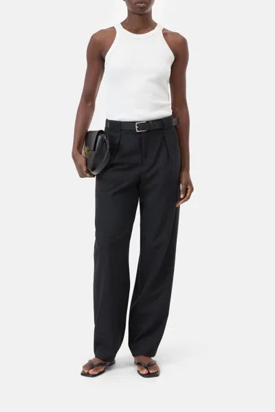 Closed Mawson Wide Wool-blend Pants In Black