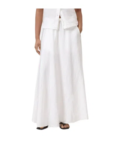 Closed Maxi Skirt Made Of Linen In White