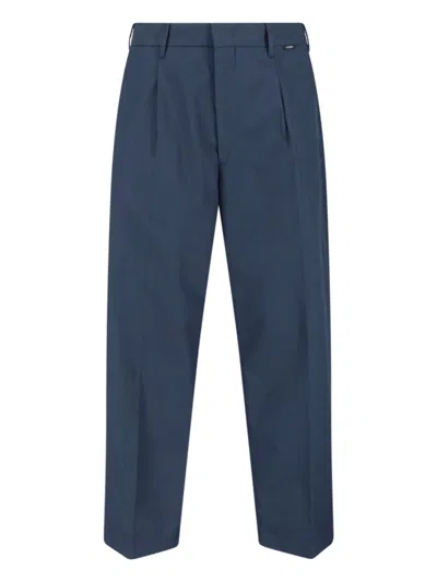 Closed Men's 100% Cotton Trousers In Blue