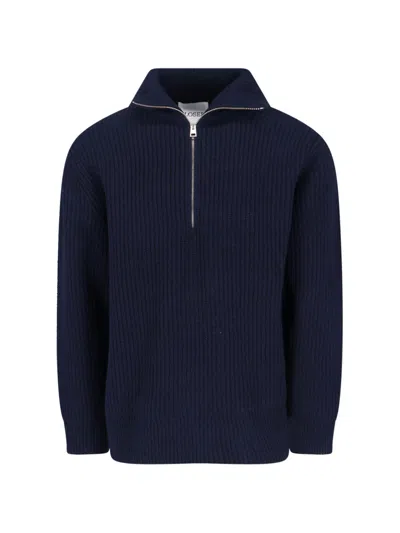 Closed Men's 100% Wool Sweater In Blue