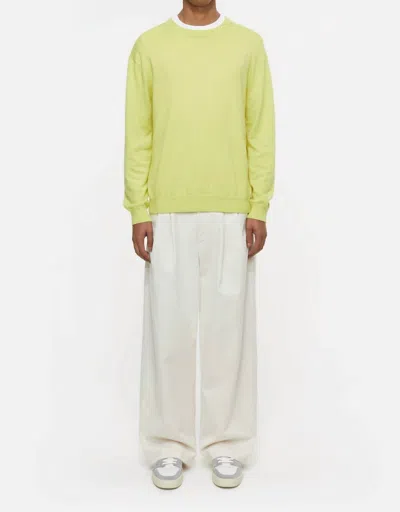 Closed Men's Jumper Top In Primary Yellow In Green