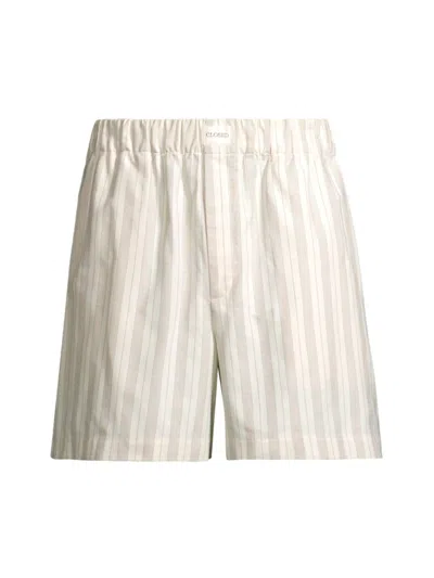 Closed Men's Resort Striped Shorts In Vanilla Cream