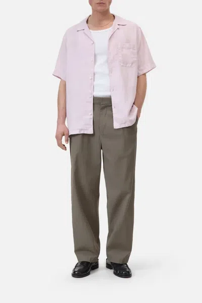 Closed Men's Short Sleeve Shirt In Pink Quartz