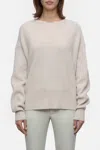 Closed Merino Wool Jumper In Pearl Beige In White