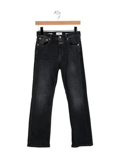 Pre-owned Closed Mid-rise Flared Jeans In Black