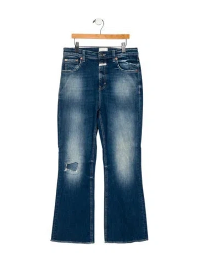 Pre-owned Closed Mid-rise Flared Jeans In Blue