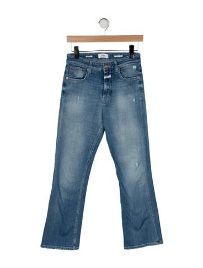 Pre-owned Closed Mid-rise Flared Jeans In Blue