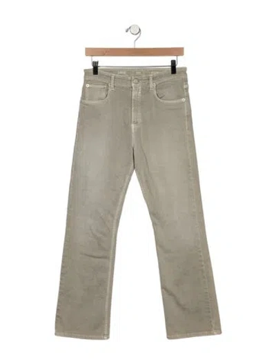 Pre-owned Closed Mid-rise Flared Jeans In Gray