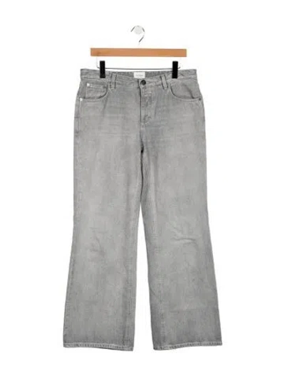Pre-owned Closed Mid-rise Flared Jeans In Gray