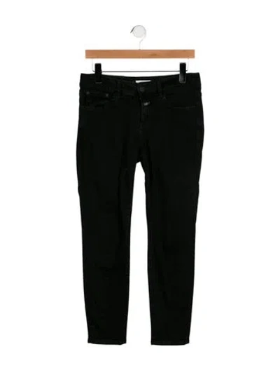 Pre-owned Closed Mid-rise Skinny Leg Jeans In Black